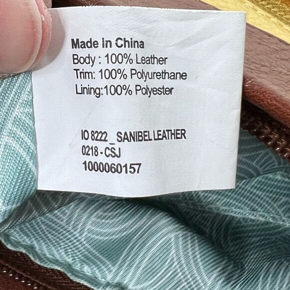 The Sak Crossbody Sanibel Leather Sunlight Yellow Brown Colorblock Slim - Picture 8 of 8